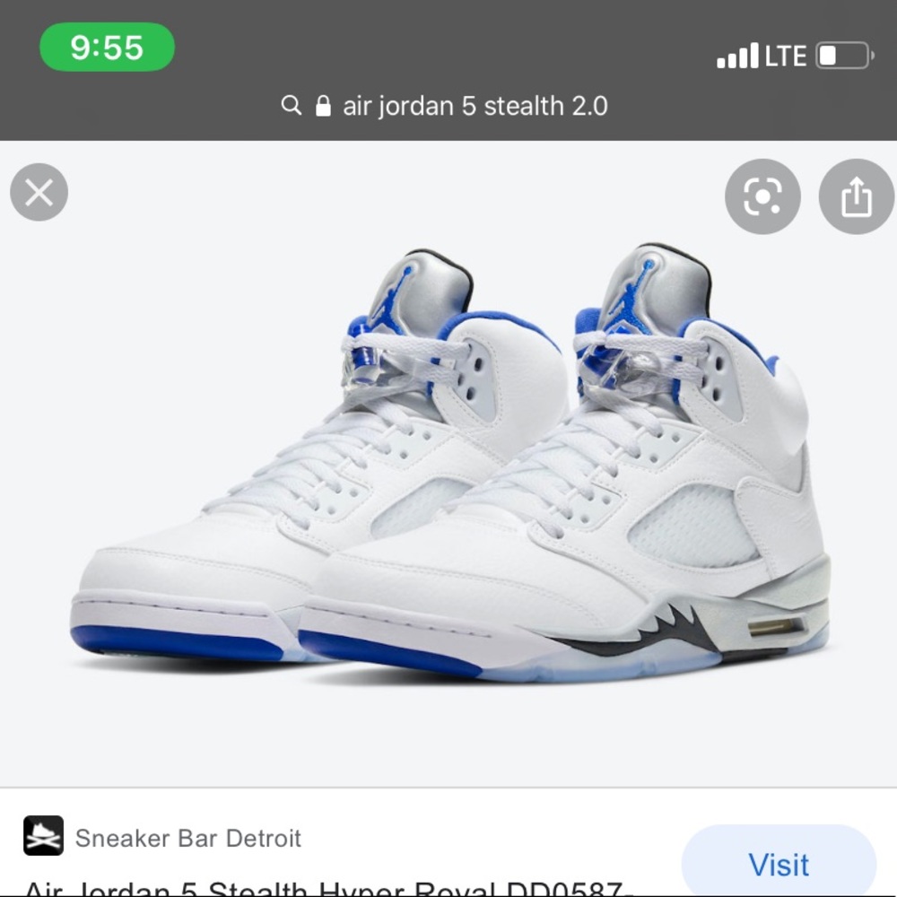 Brand New Air Jordan 5 Stealth Hyper Royal